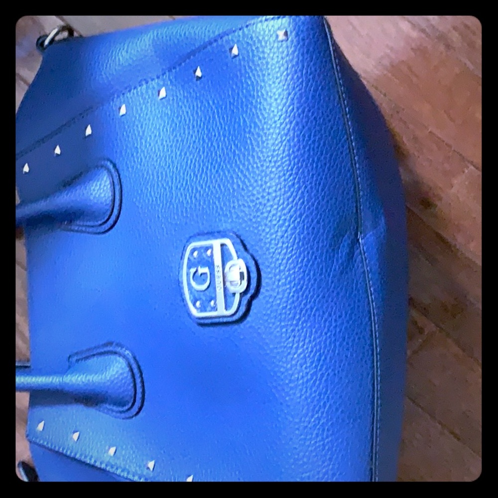 Blue guess purse
